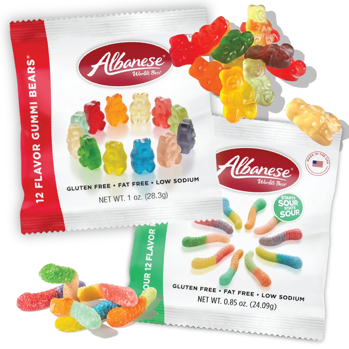 $1 Albanese Sweet & Sour Gummies