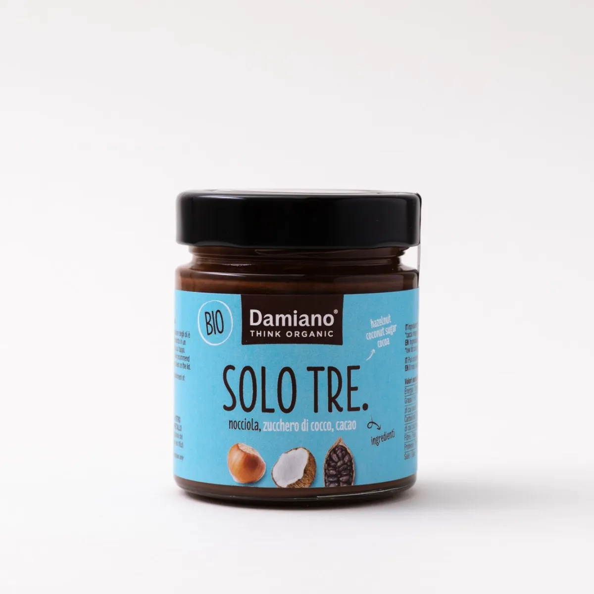 Solo Tre: nocciola / zucchero di cocco / cacao