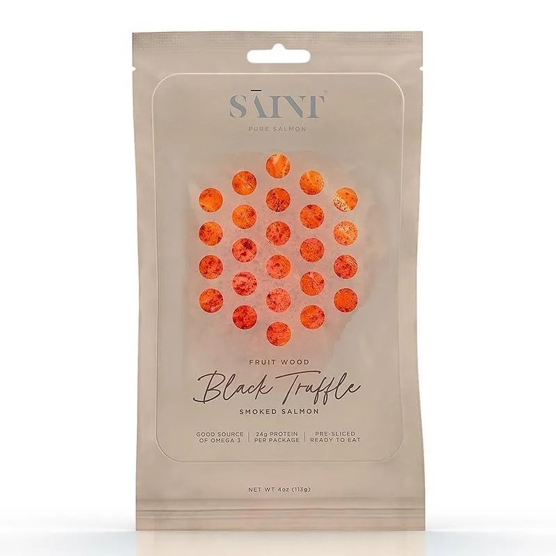 SAINT® PURE Fruit Wood Black Truffle Smoked Salmon
