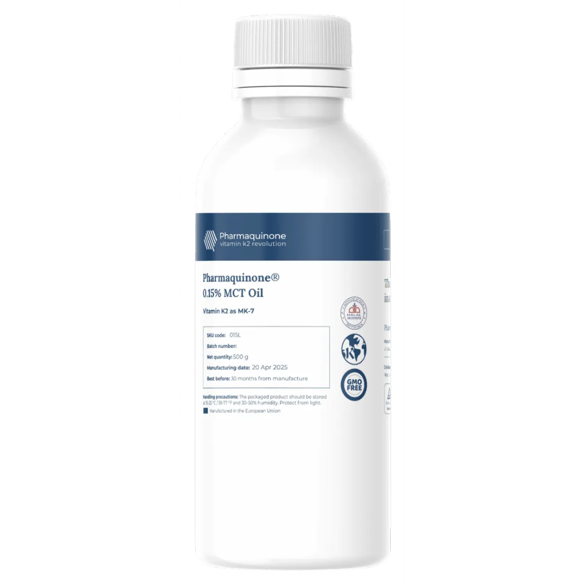 Pharmaquinone® 0.15% MCT Oil Vitamin K2 as MK-7
