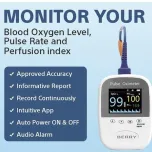 BM1000A Handheld Pulse Oximeter With Three Kinds of Sensors Which Are Suitable for Neonatal, Pediatric and Adult