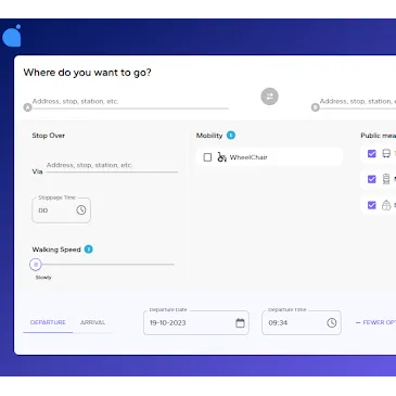 Intermodal trip planner for Europe