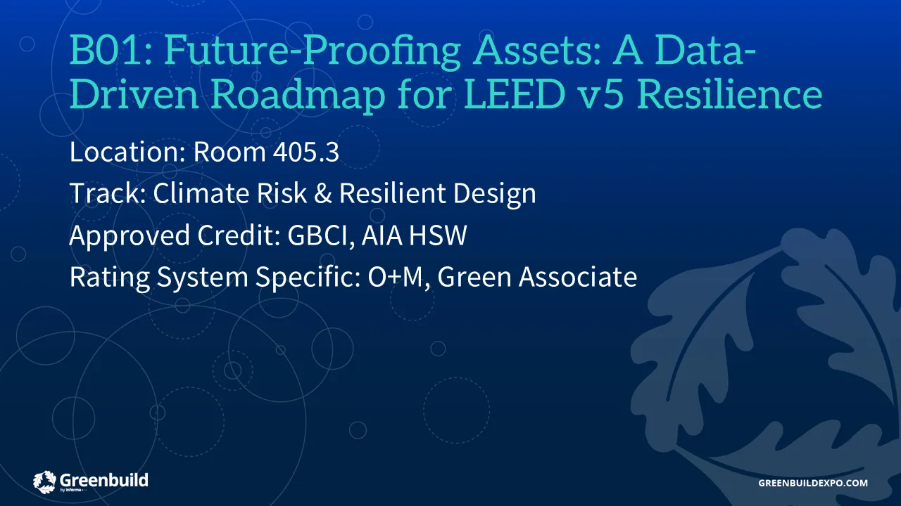 Future-Proofing Assets: A Data-Driven Roadmap for LEED v5 Resilience
