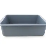 Bandeja de serviço cinza PP 52,5 x 37; 5x14,6 cm