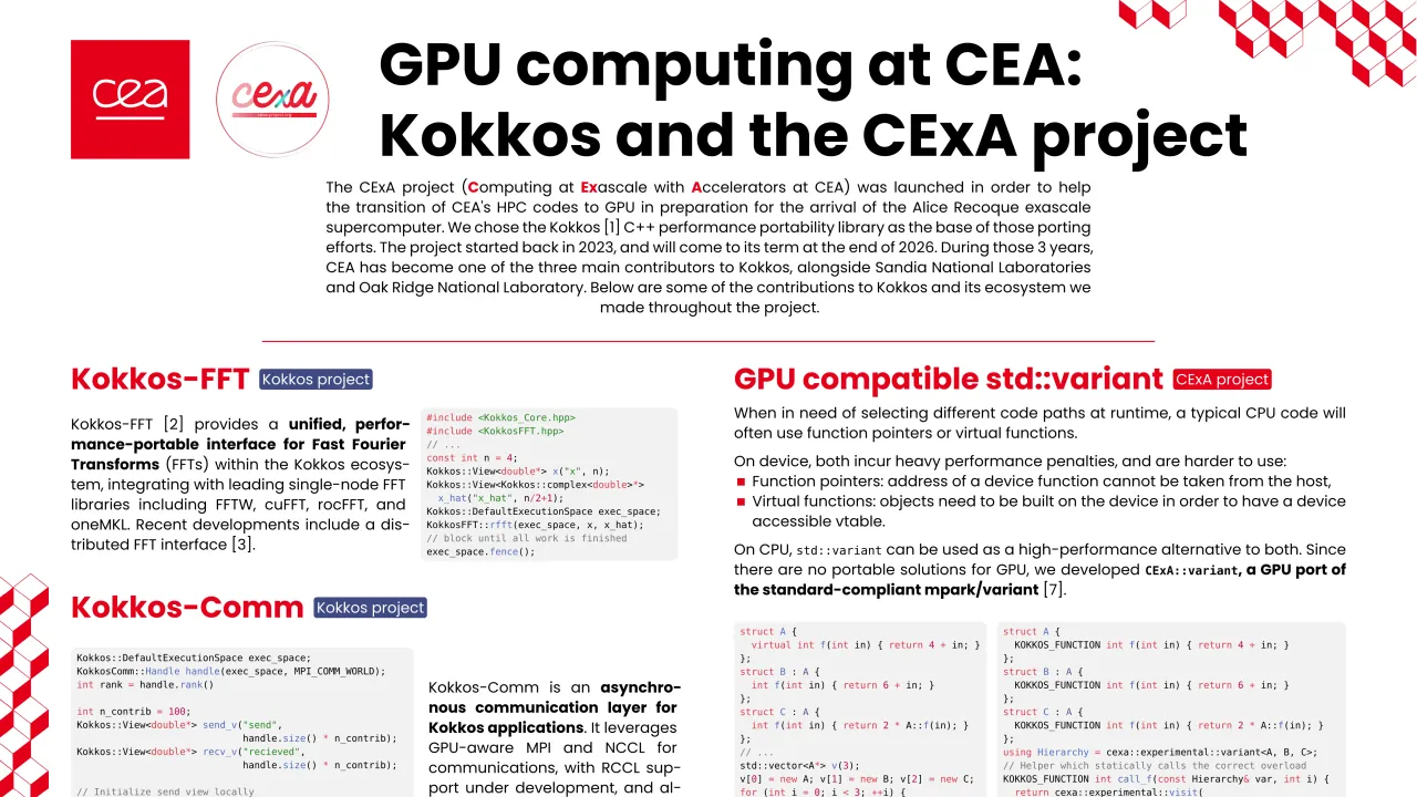 GPU Computing at CEA: Kokkos and the CExA Project