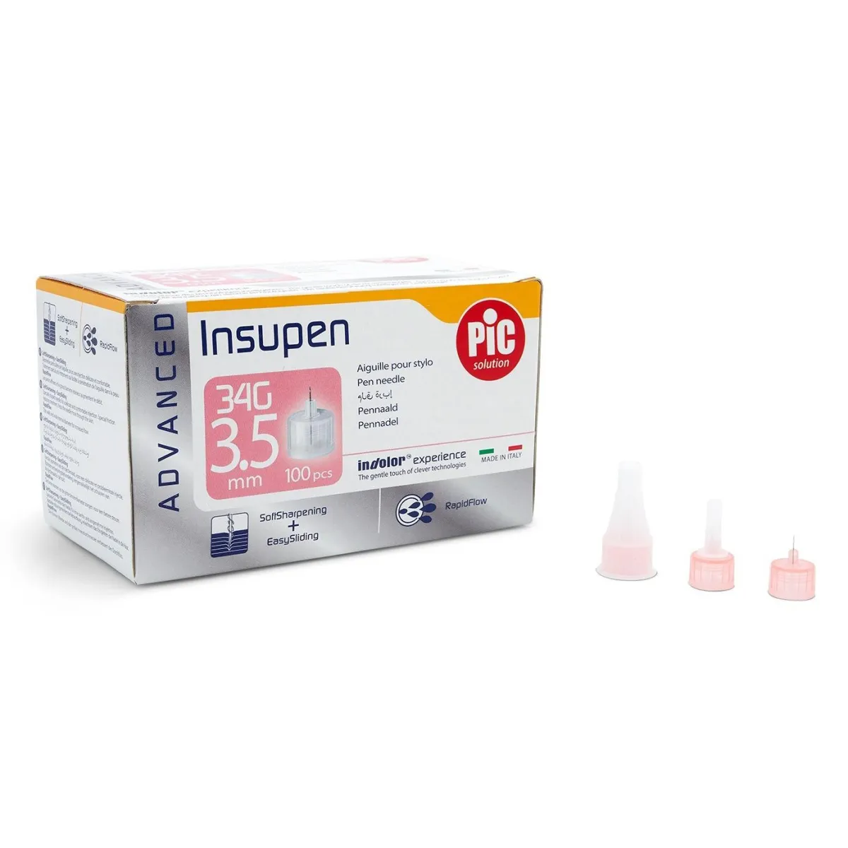 Insupen Advanced 34G x 3,5mm pen needle