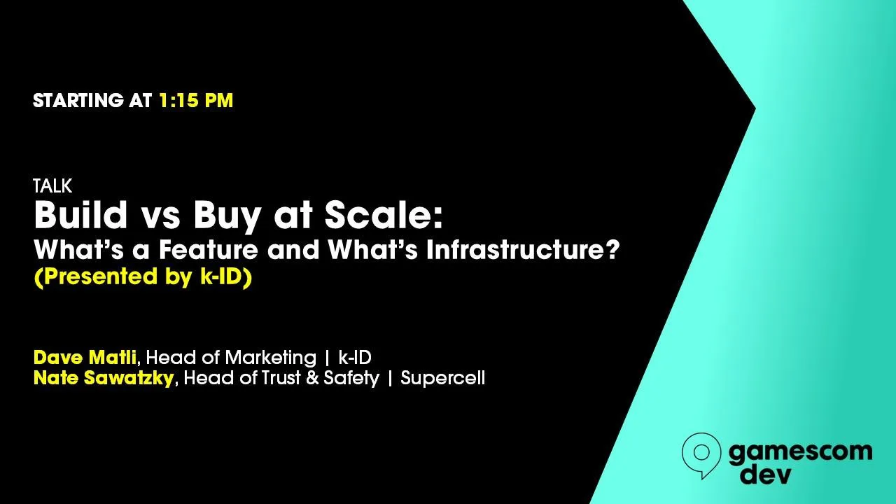 Build vs. Buy at Scale: What's a Feature, and What's Infrastructure? (Presented by k-ID)