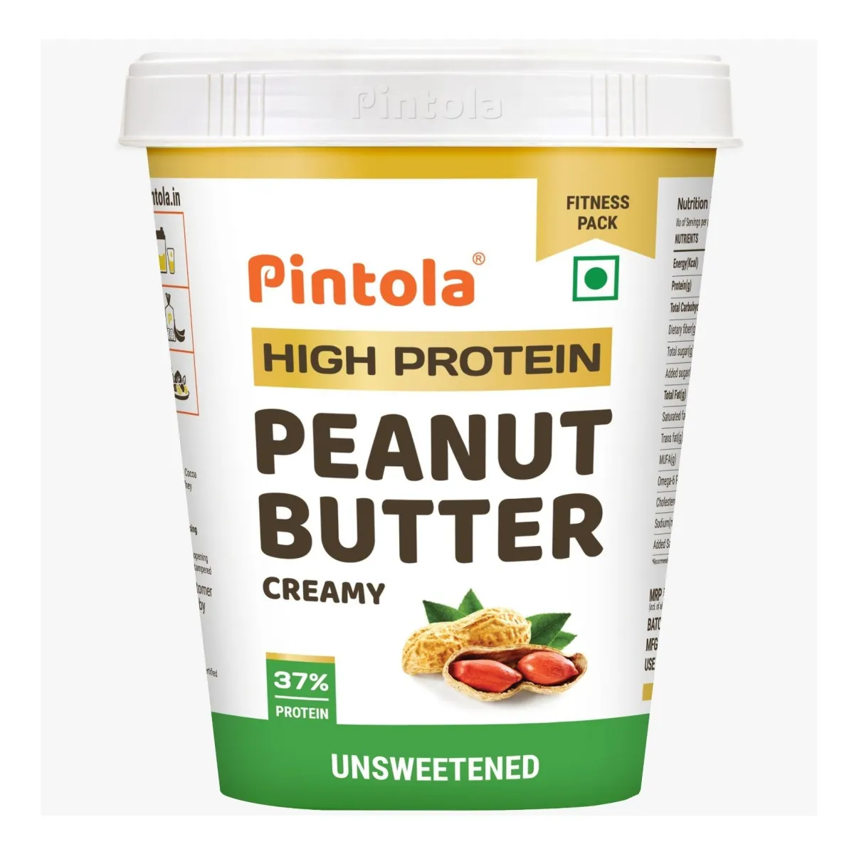 High Protein All Natural Unsweetened Peanut Butter