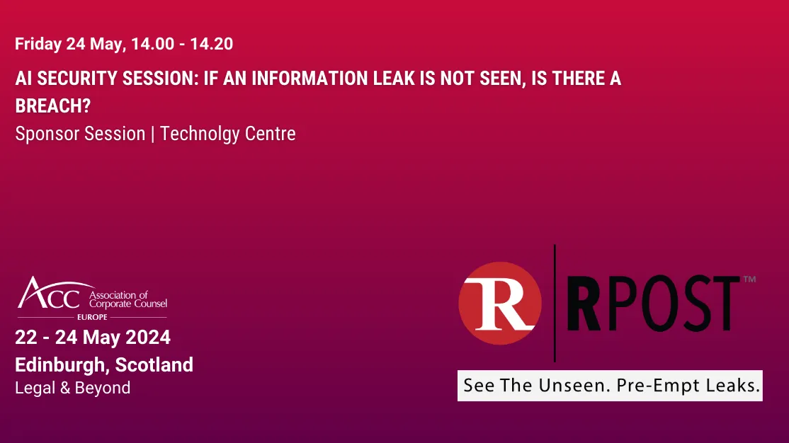 AI Security Session: If an Information Leak is Not Seen, is there a Breach?