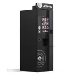 JL300 - Vending Freestand para 500 copos + café em grão + 6 Solúveis quente e gelado e tela touch de 21"