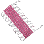 Módulo Injetado Led SMD 7025 Mini c/ 3led 12v 1,5w IP65 Rosa