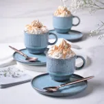 Xícaras de Chá Empilháveis, Modelo Linhas, 230ml