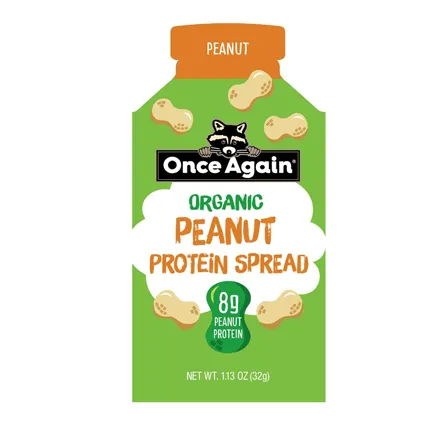 Once Again Launches Squeeze Packs with 8g Plant-Based Protein