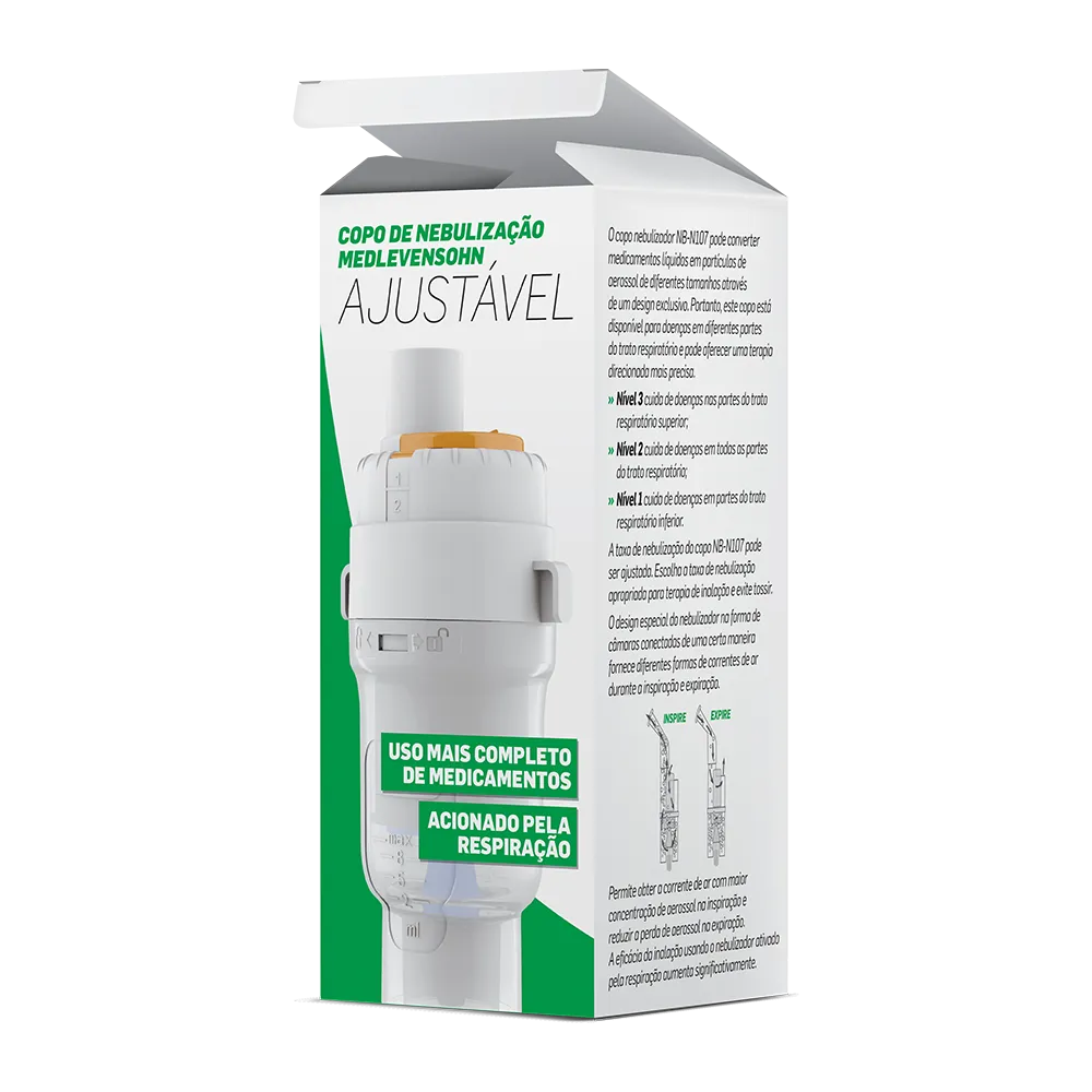 Copo de nebulização ajustável MedLevensohn