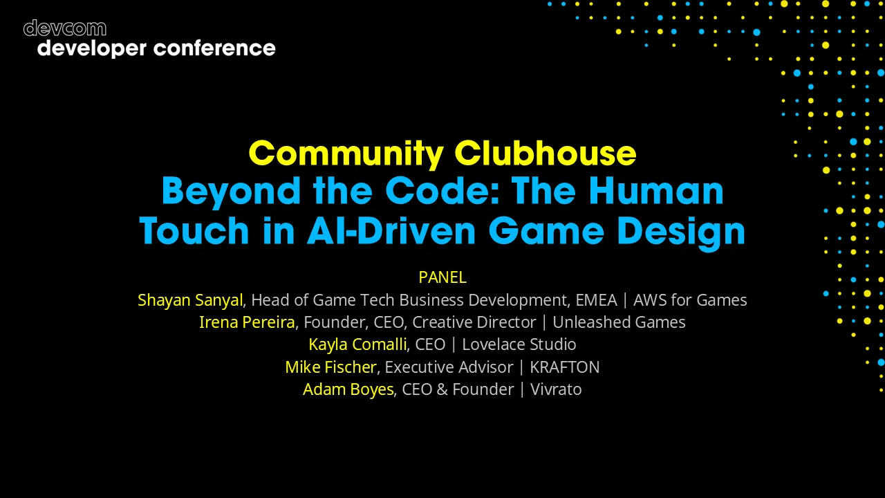 Community Clubhouse: Beyond the Code: The Human Touch in AI-Driven Game Design