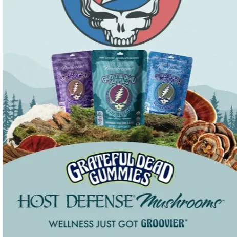 Host Defense® Mushrooms® Launches Grateful Dead Gummies™ in First-Ever Wellness Supplement Collaboration with the Grateful Dead