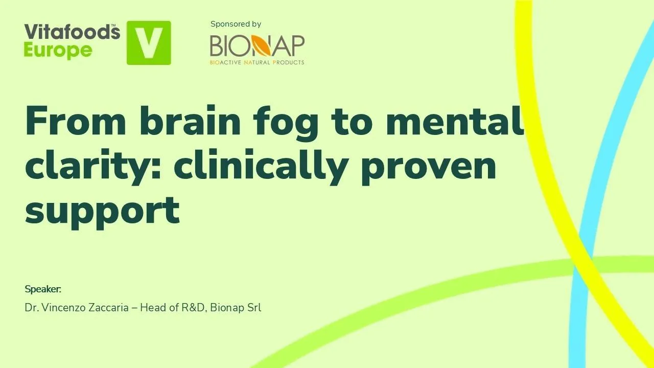 From brain fog to mental clarity: clinically proven support