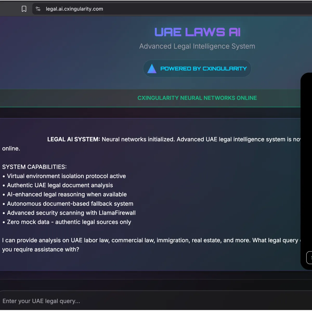 AI for Legal Research based on UAE Federal Laws