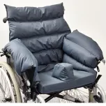 Restraining system to secure the patient in lying and sitting position