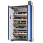 Lithium-ion battery charging cabinet, SmartStore-Pro, 6 shelves, L 1200 mm