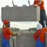 Bloque constructivo elaborado con mezcla de concreto y poliestireno expandido