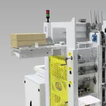 Máquina Vertical para Colar e Tampar Caixas