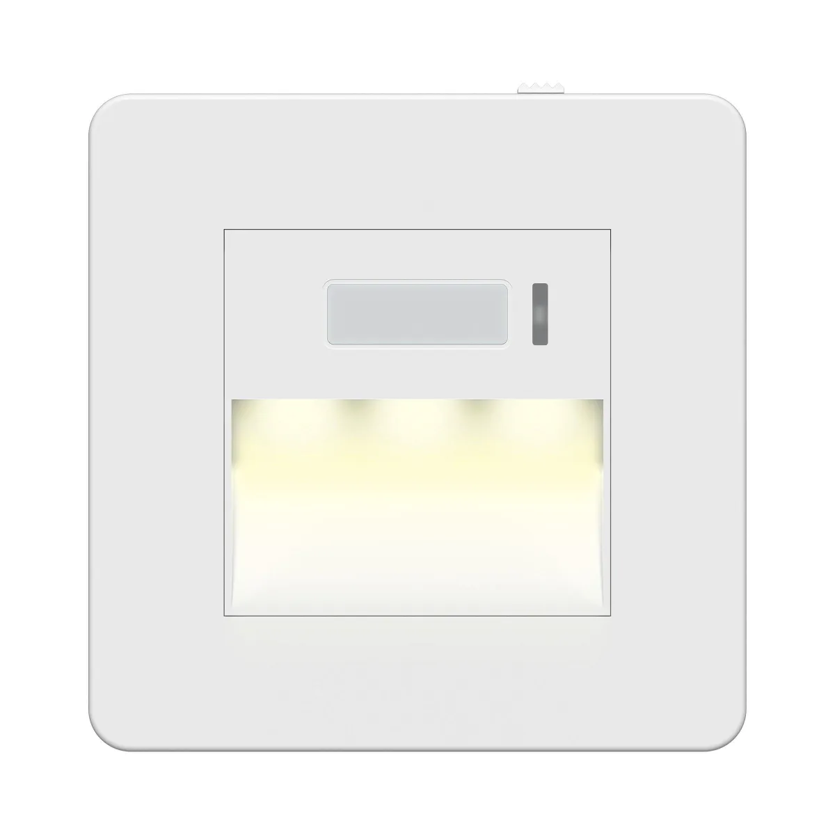 In-Wall Full LED Guide Light with PIR Motion Sensor, Earth Not Required, Neutral Required, White
