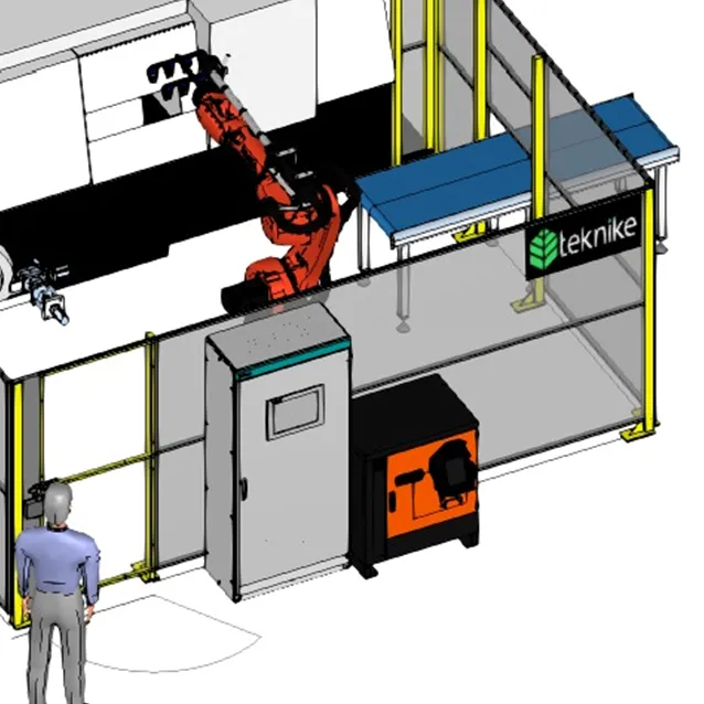 Célula Robotizada de Carga e Descarga de Máquinas