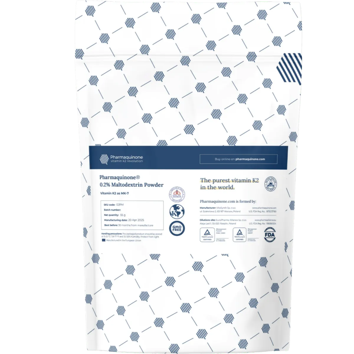 Pharmaquinone® 0.2% Maltodextrin Powder Vitamin K2 as MK-7