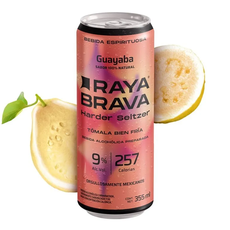 Raya Brava sabor Guayaba con 9% Alc.