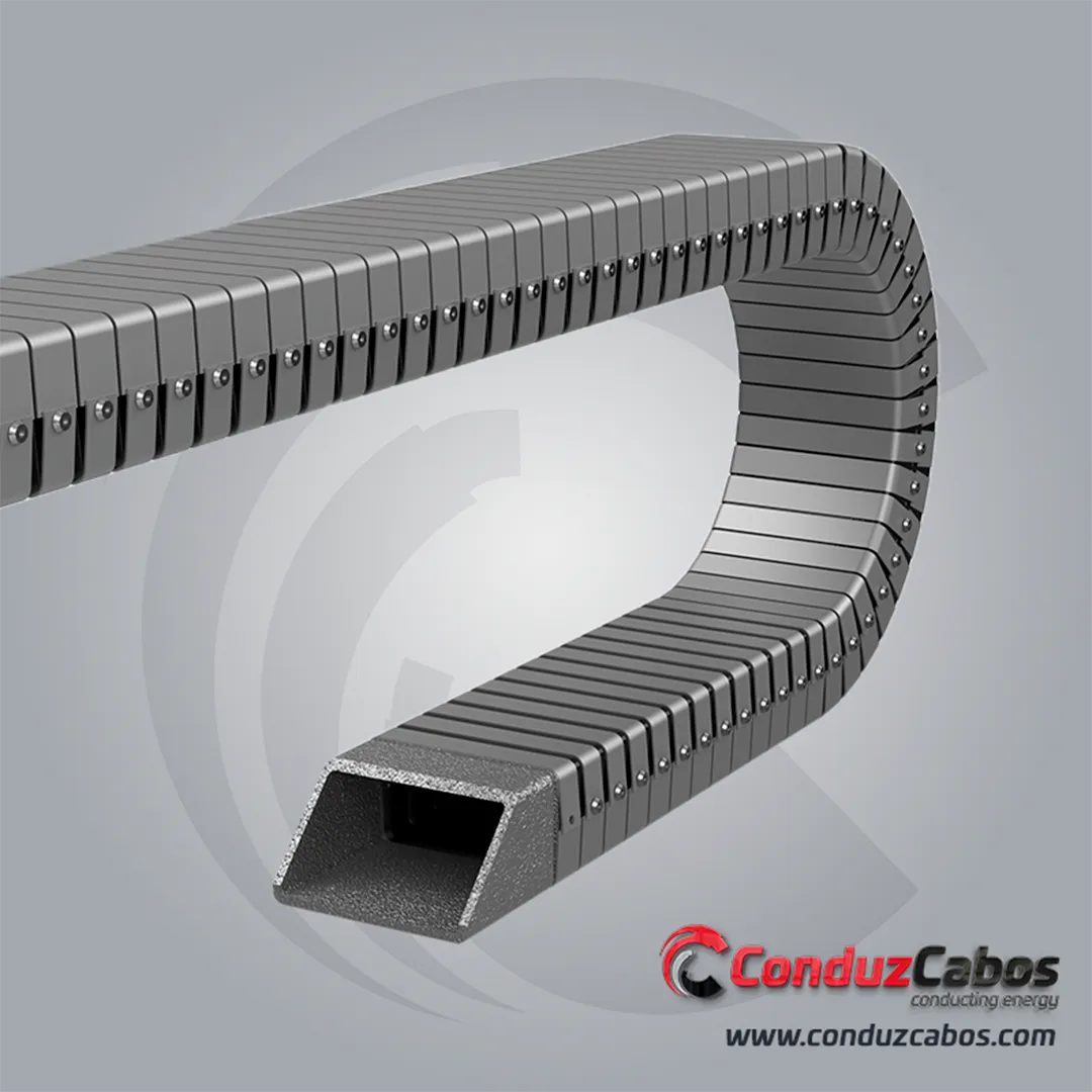 Esteira Porta Cabos em Inox - Conduzflex