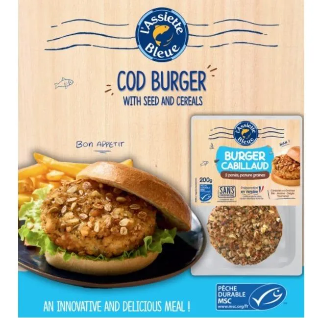 Burger de Cabillaud, Panure Graines