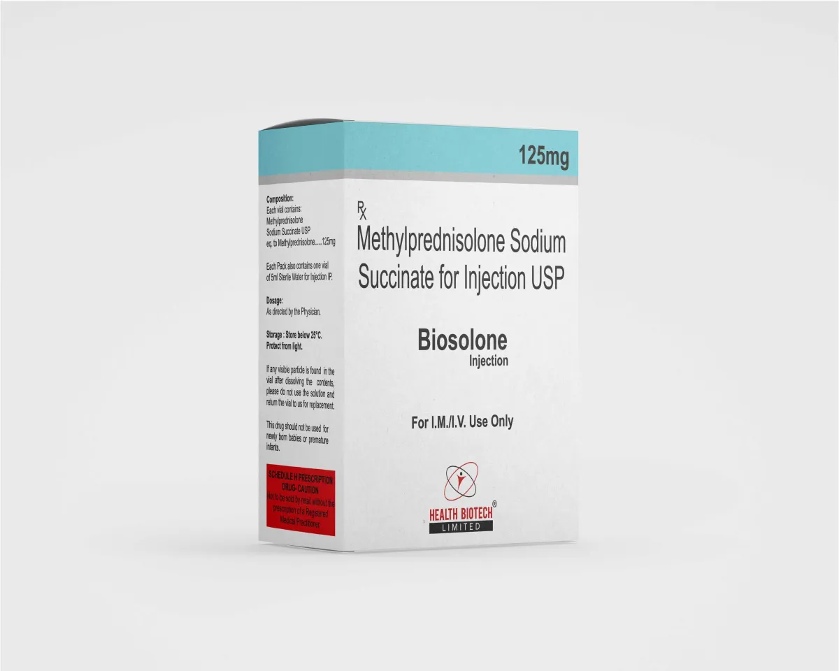 BIOSOLONE - METHYLPREDNISOLONE SODIUM SUCCINATE FOR INJECTION USP 125MG