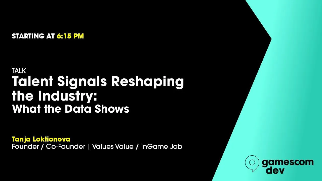 Talent Signals Reshaping the Games Industry: What the Data Shows