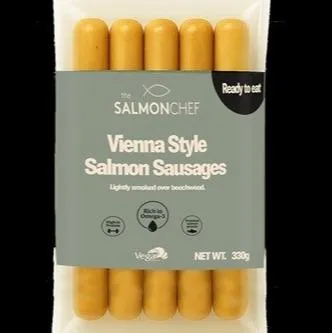 Vienna Style Salmon Sausages