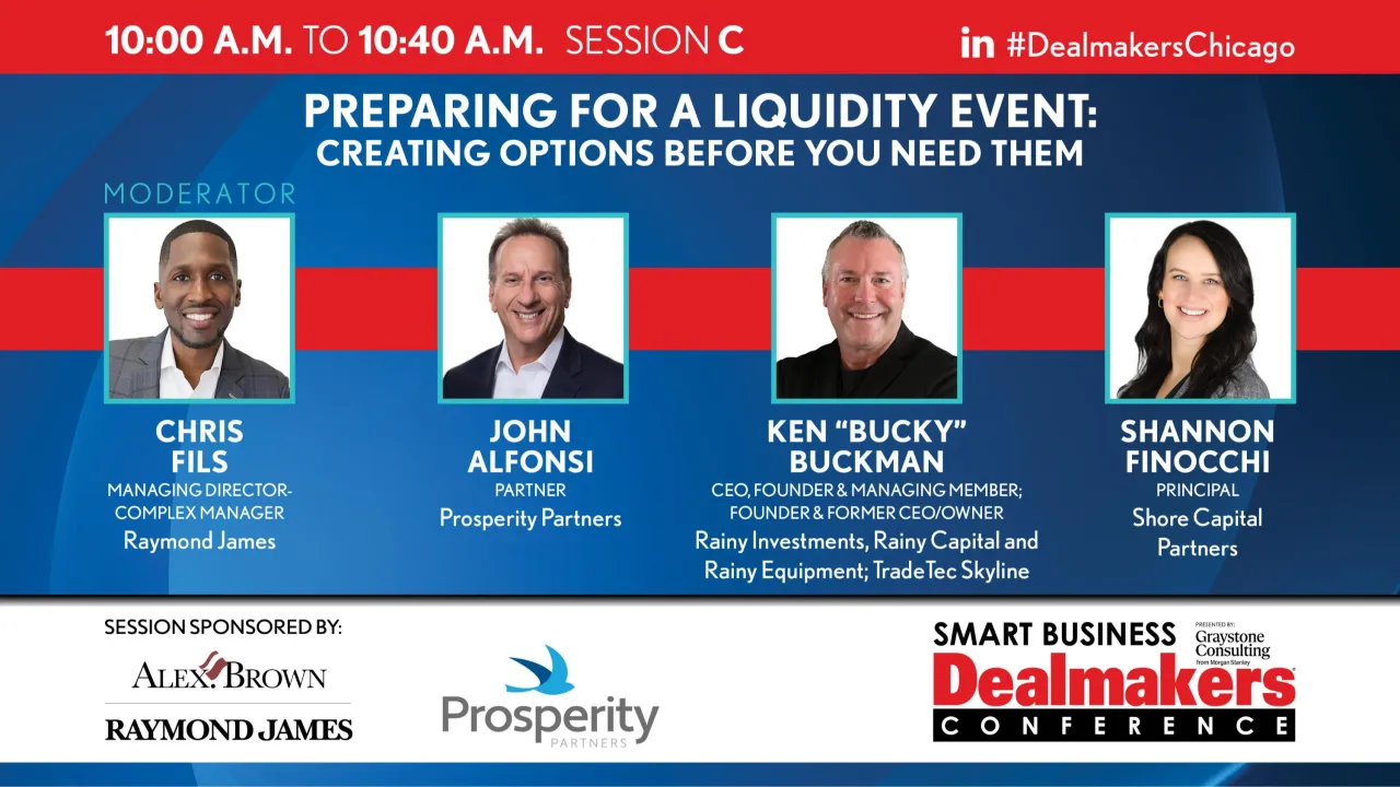 Preparing for a Liquidity Event: Creating Options Before You Need Them