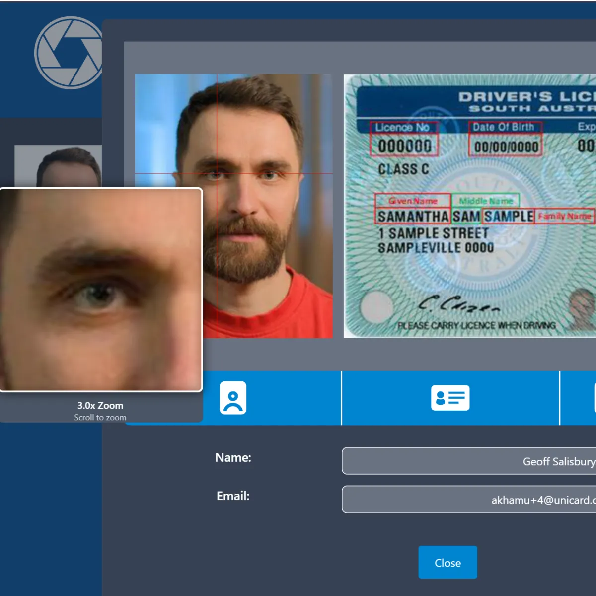 Self Onboarding / Background Check for Aviation ID Card Issuance