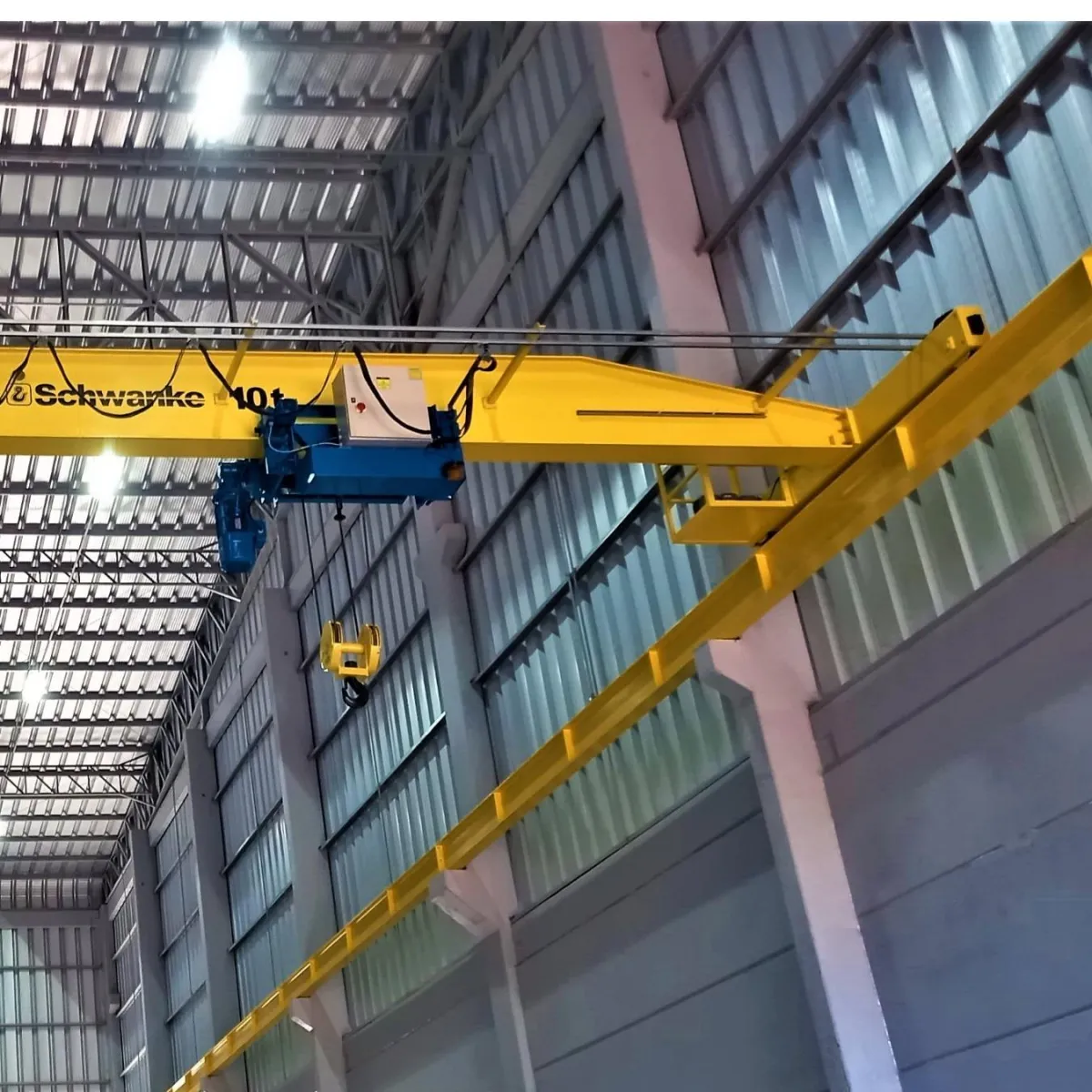 Ponte rolante univiga apoiada e suspensa