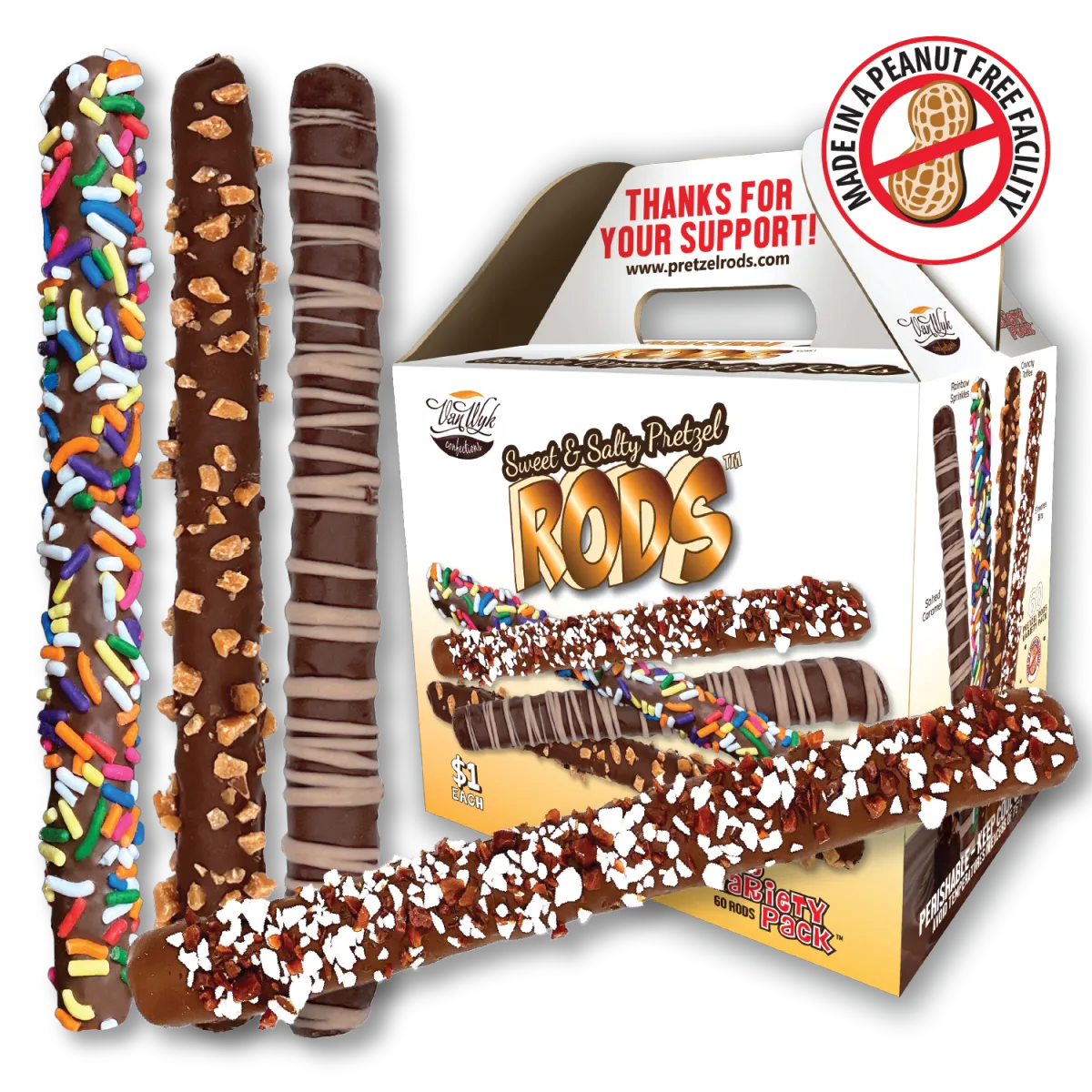 $1 Sweet & Salty Pretzel RODS