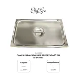 Tampas para cubas recortadas 1/1 e 1/2