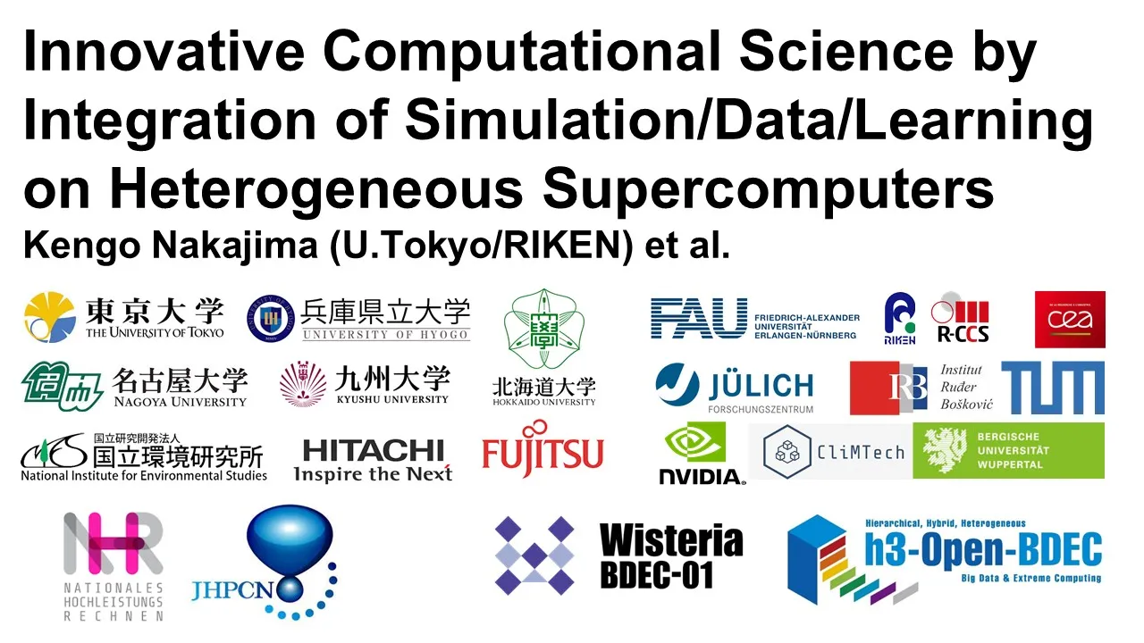 Innovative Computational Science by Integration of Simulation/Data/Learning on Heterogeneous Supercomputers