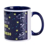 Canecas de Cerâmica Branca Para Sublimação Com Interior/Alça Azul Escuro de 325ml