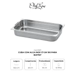 Cuba com alça inox 1/1 100