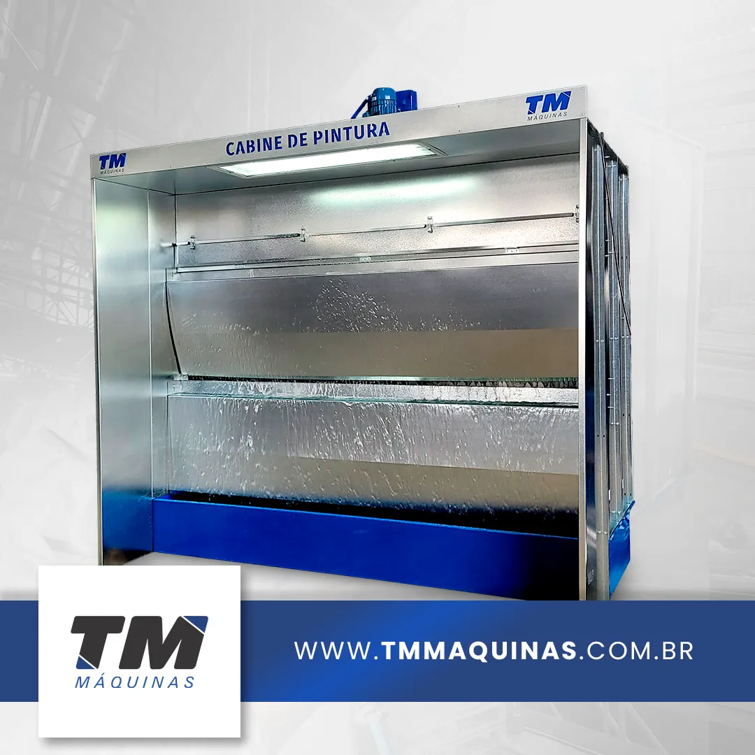 Cabine para Pintura com cortina D'água