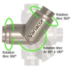 VARIACOR RACCORD LIBREMENT ORIENTABLE TOUS FLUIDES