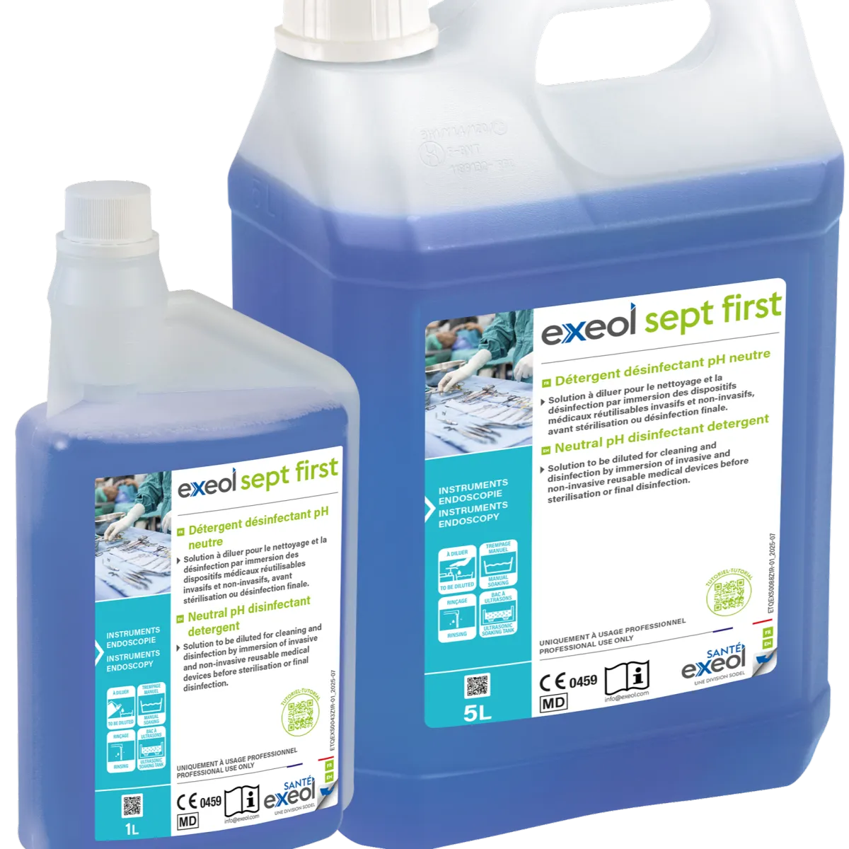 exeol sept first - Neutral pH disinfectant detergent Ref. : d36756db