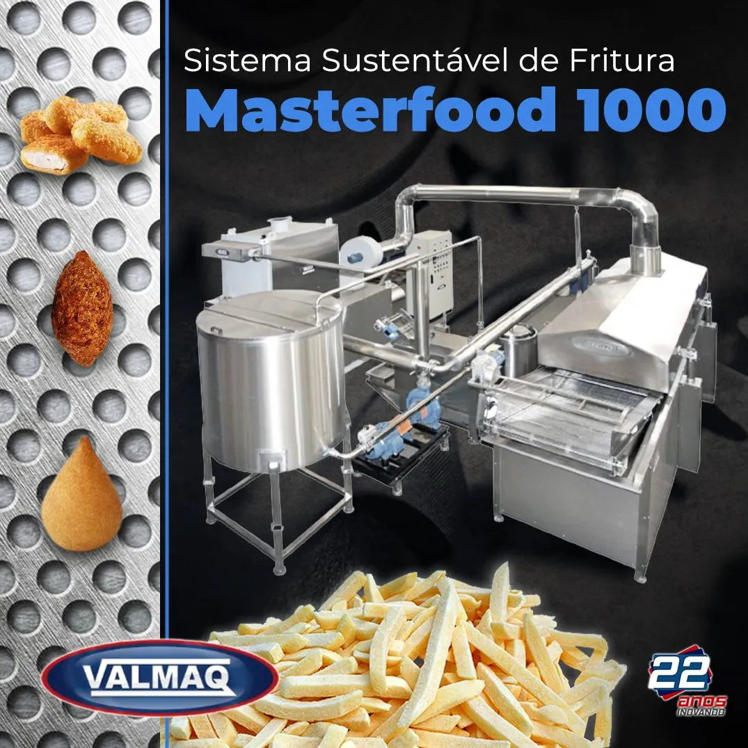 Fritador Contínuo de Alimentos Preparados, Masterfood.