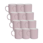 Caneca Ceramica delicadinha Rosa Candy Fosca 310ml