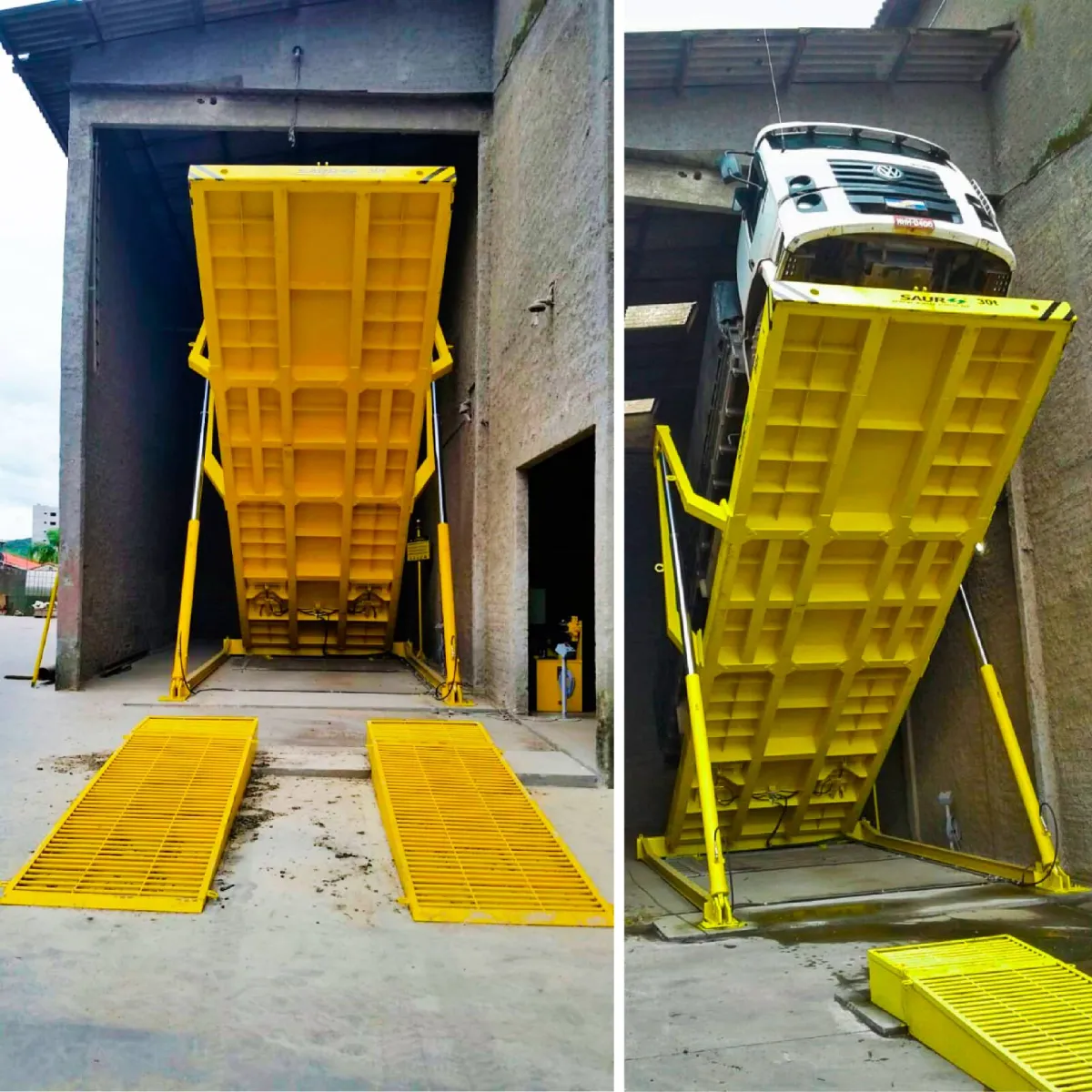 Plataforma de Descarga para Granéis (Tombador) 10 Metros SAUR