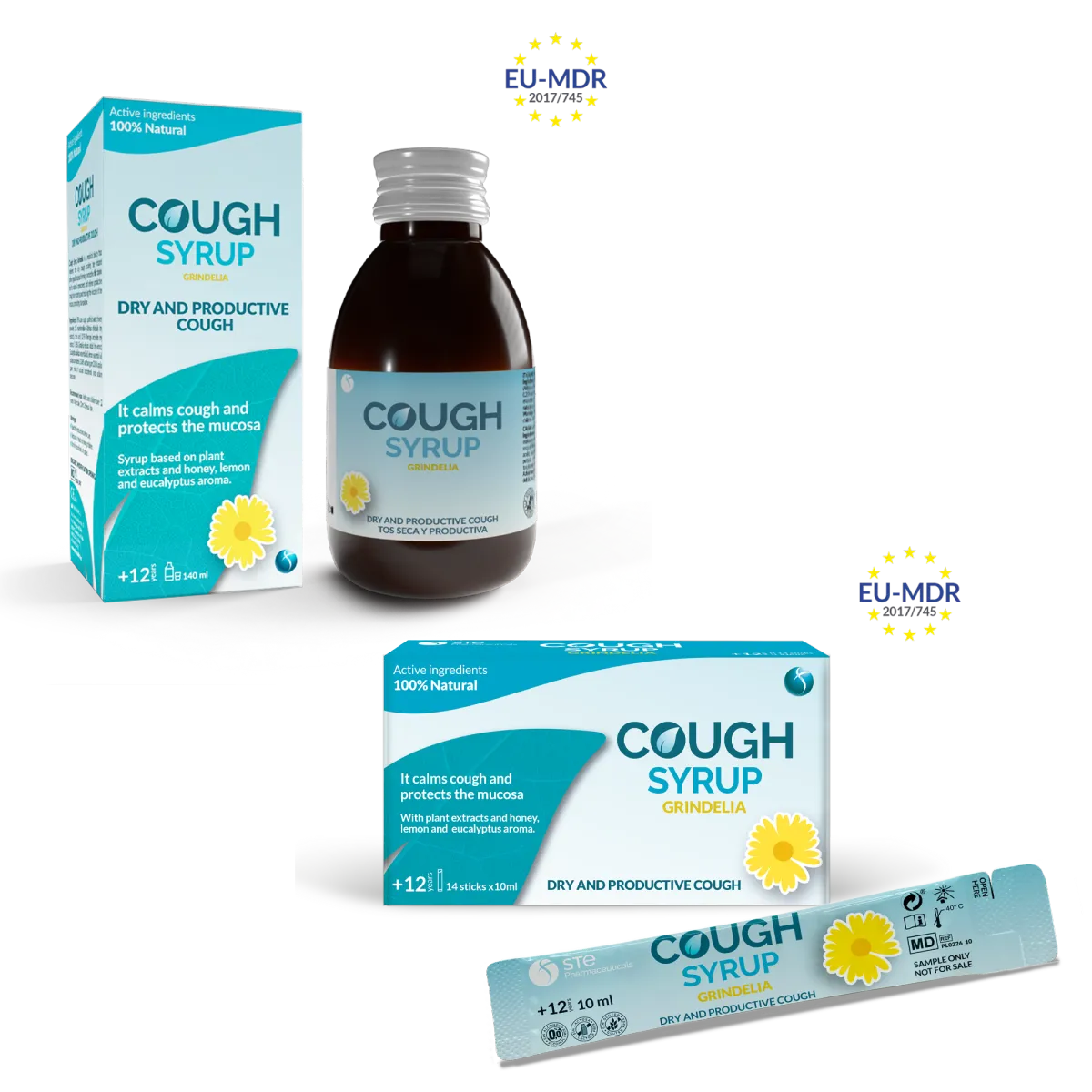 COUGH SYRUP BOTTLES or STICK PACK